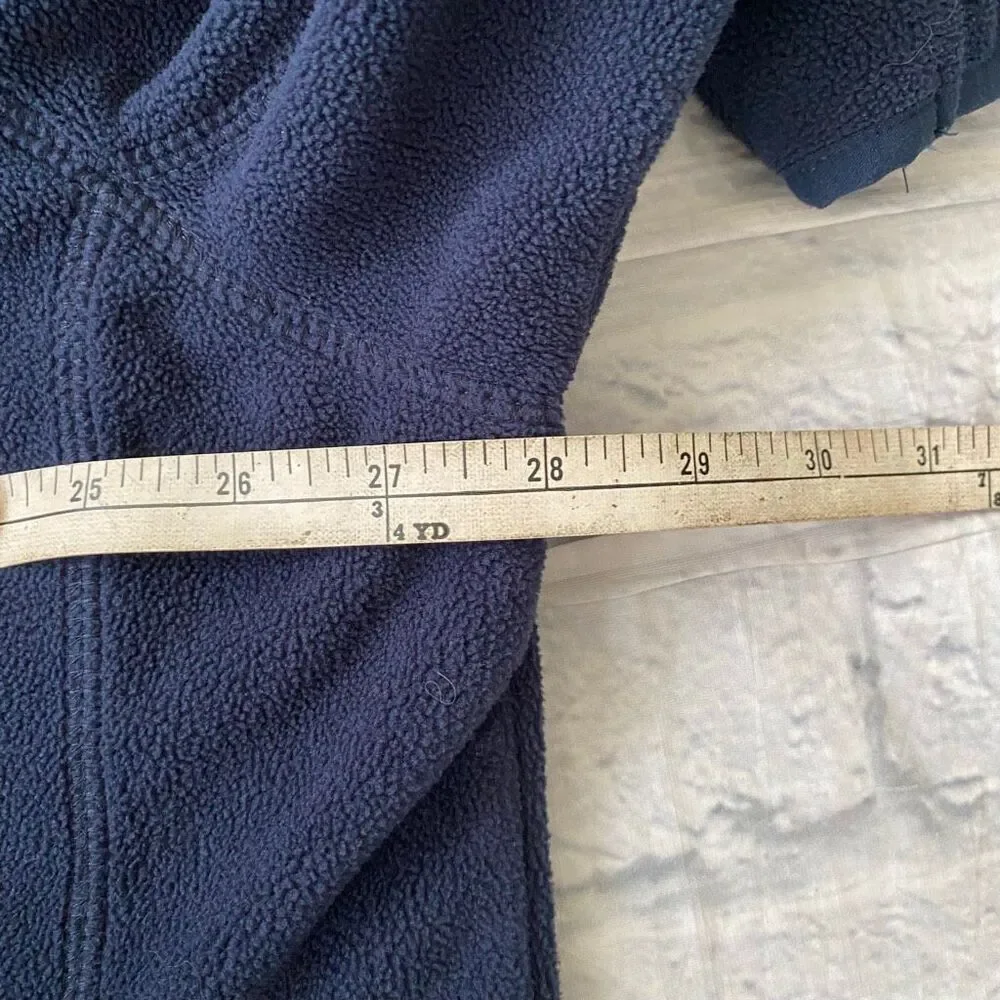St John’s Bay men XXL full zip mock collar lightweight jacket navy blue